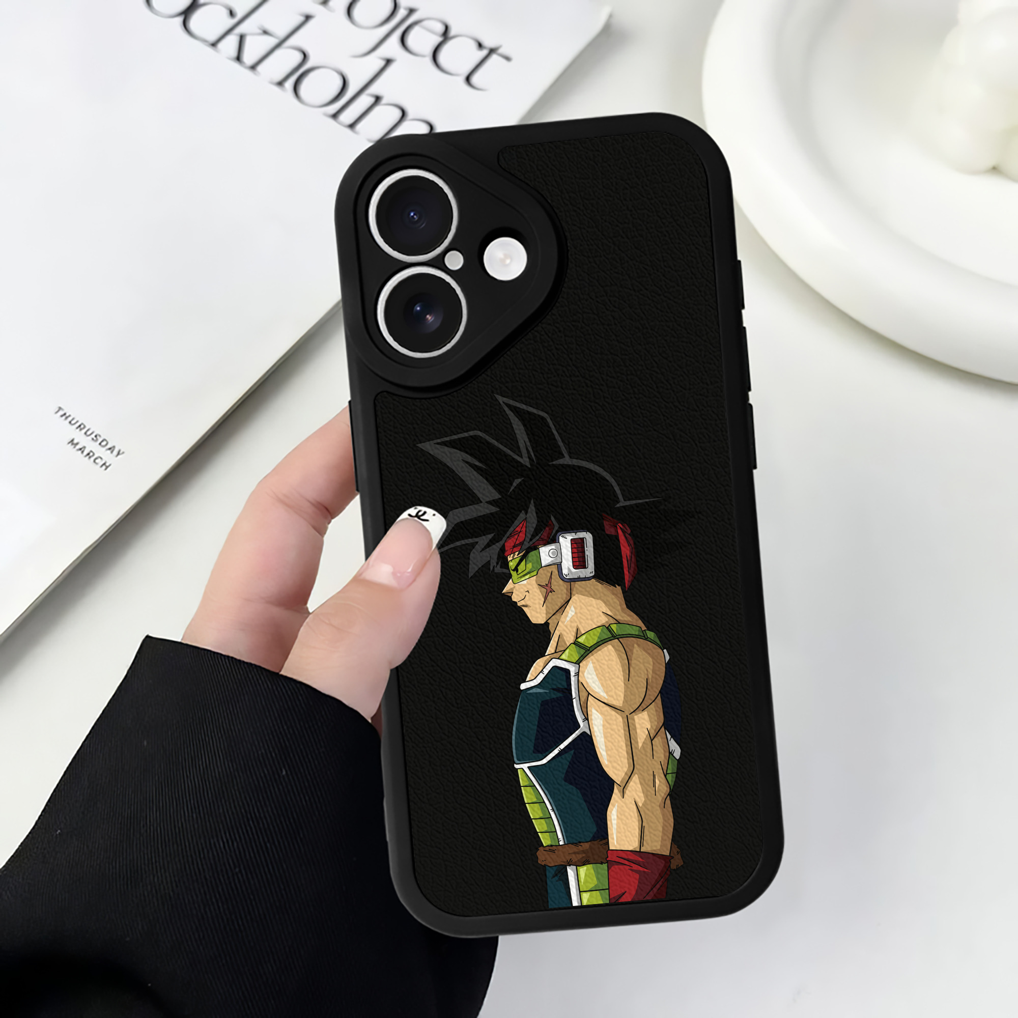 （画像用） ドラゴンボール バーダック DRAGON BALL Burdock 【iPhone 16シリーズ対応】シリコンスマホケース（レザー調） 材質：シリコン